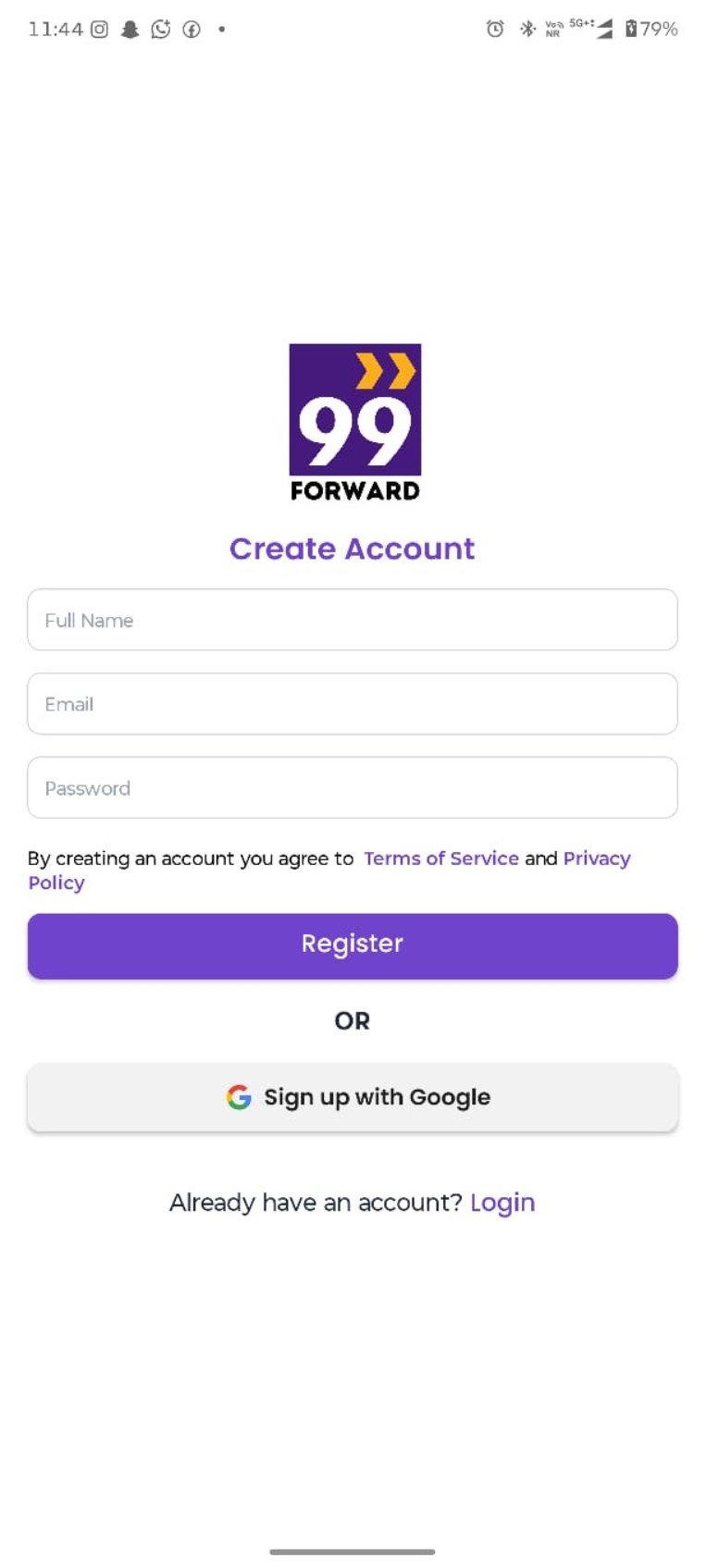 Create Account