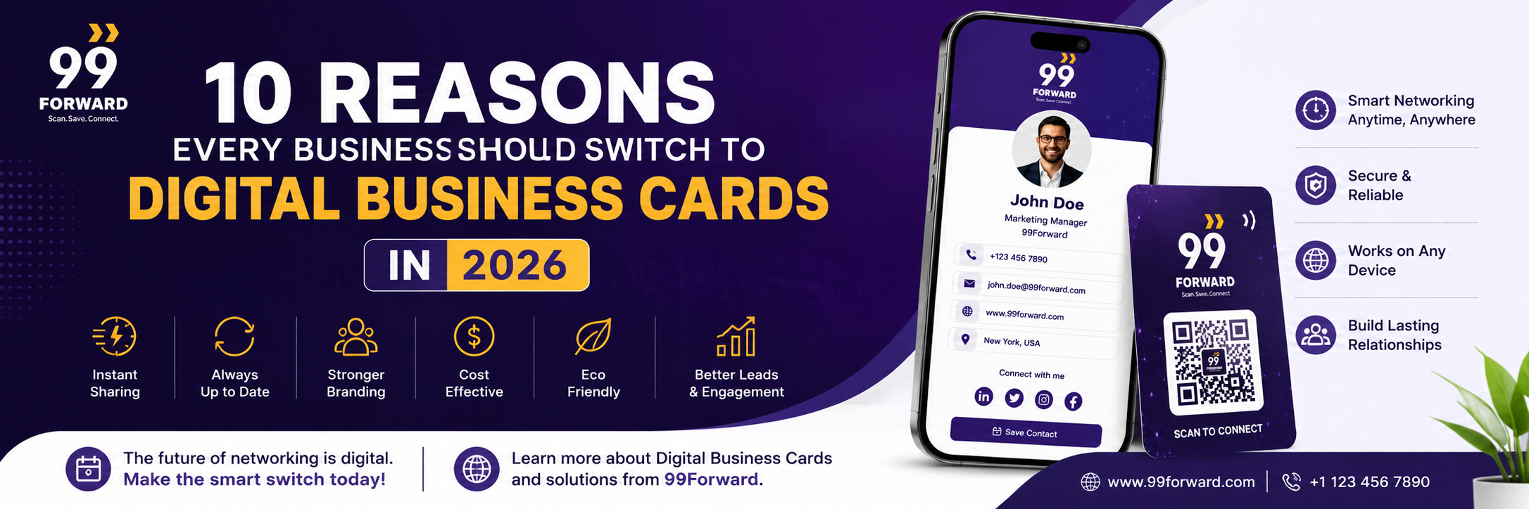 10 Reasons Every Business Should Switch to Digital Business Cards in 2026 | 99Forward