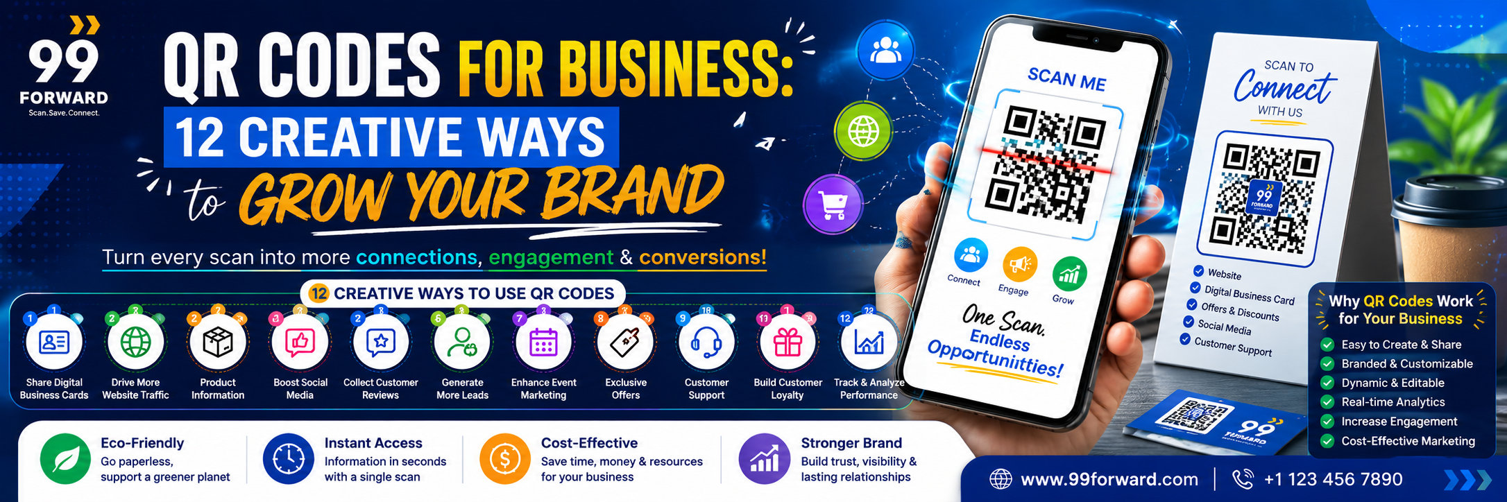 QR Codes for Business: 12 Creative Ways to Grow Your Brand | 99Forward